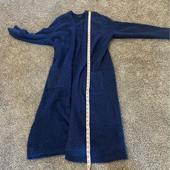 Torrid Popcorn Duster Open Front Sweater Blue 1/1X - Picture 16 of 16